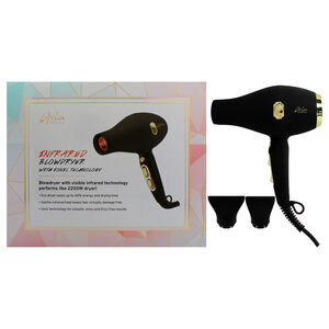 Infrared Blowdryer With Ionic Technology - Black by Aria Beauty 1 Pc Hair Dryer